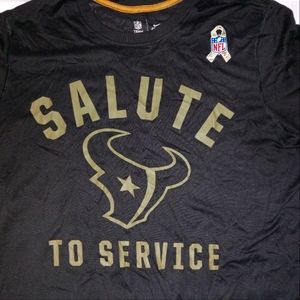 LG Black/Brown "Houston Texans Salute To Service" Nike Dri-Fit